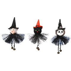 3PCS/Set Halloween Bar Tree Pendant Plush Doll Decor Ornament Party Scary Charm Decorate Cat Hanging Outdoor Decorations Prop