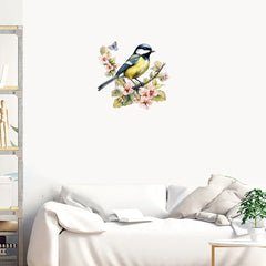 Three Ratels QN23 lovely Paridae Art Wall Sticker for home decoration Car Sticker