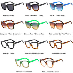 Women Fashion Brand Designer Clear Lens Eyewear Men Green Sun Glasses