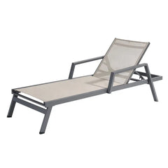 Modern Patio Garden Exterior Poolside Chaise  Sunbed Furniture Outdoor Pool Aluminum Sun Lounger Chairs