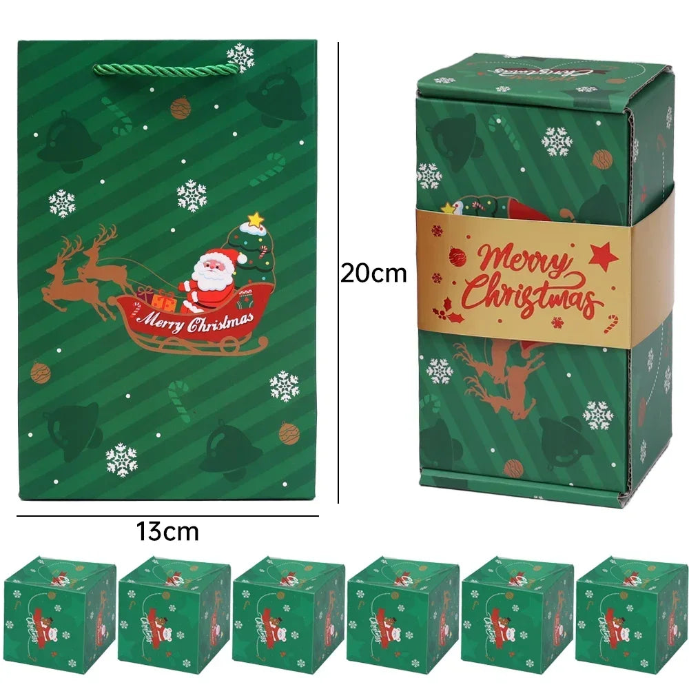 Christmas Gift Box Diy Folding Paper Boxs Money Pop Up Birthday Wedding Surprise Bounce Boxs