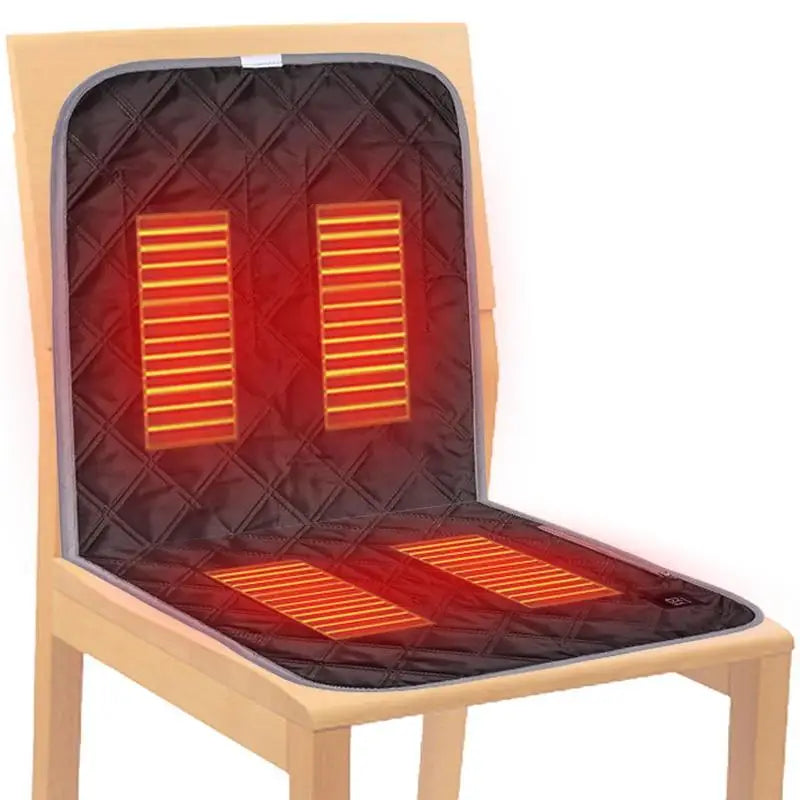 Electric Heated Chair Cushion Portable USB Heating Seat Pad 3 Levels Winter Warm Cushion Mat