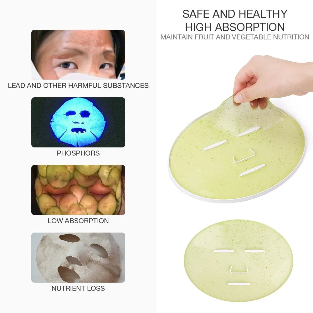 Self-Make Natural Fruit Face Mask Machine DIY Vegetable Juice Collagen Automatic Mask Maker