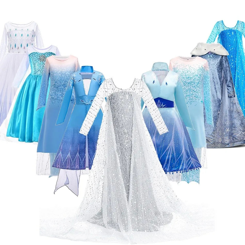 Costume Kids Halloween Cosplay Princess Dress