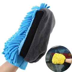 Thickened Chenille Car Wash Gloves Coral Fleece Foaming Glove Soft Motorcycle Washing Cloth