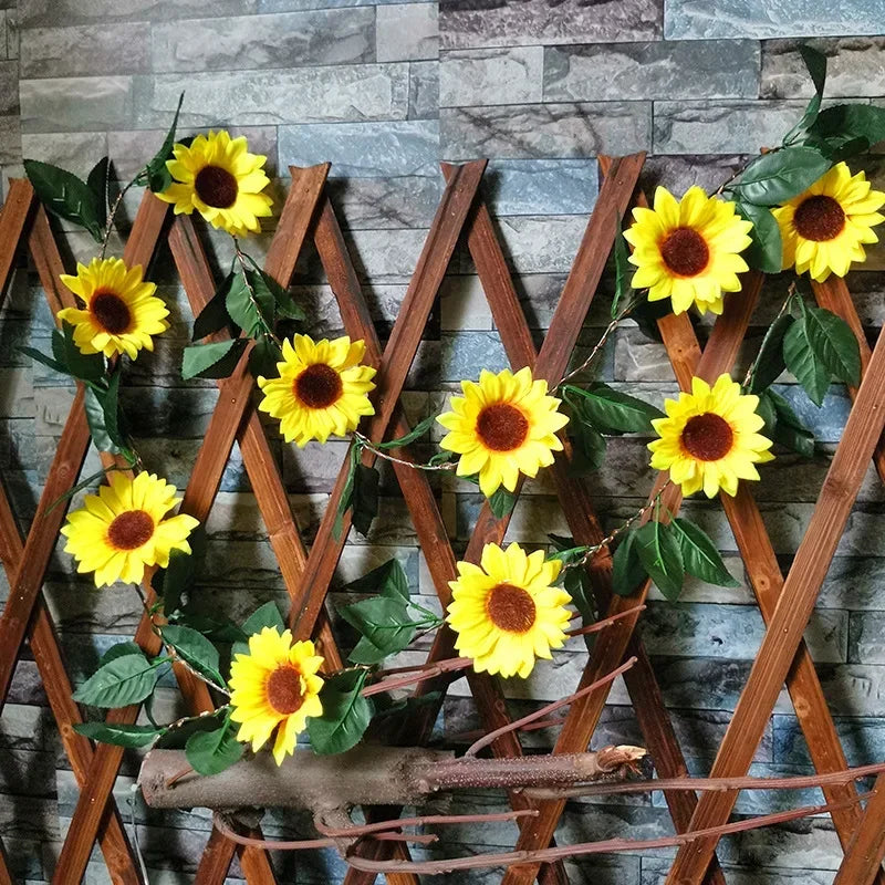 Solar Artificial Sunflower Rose String Light