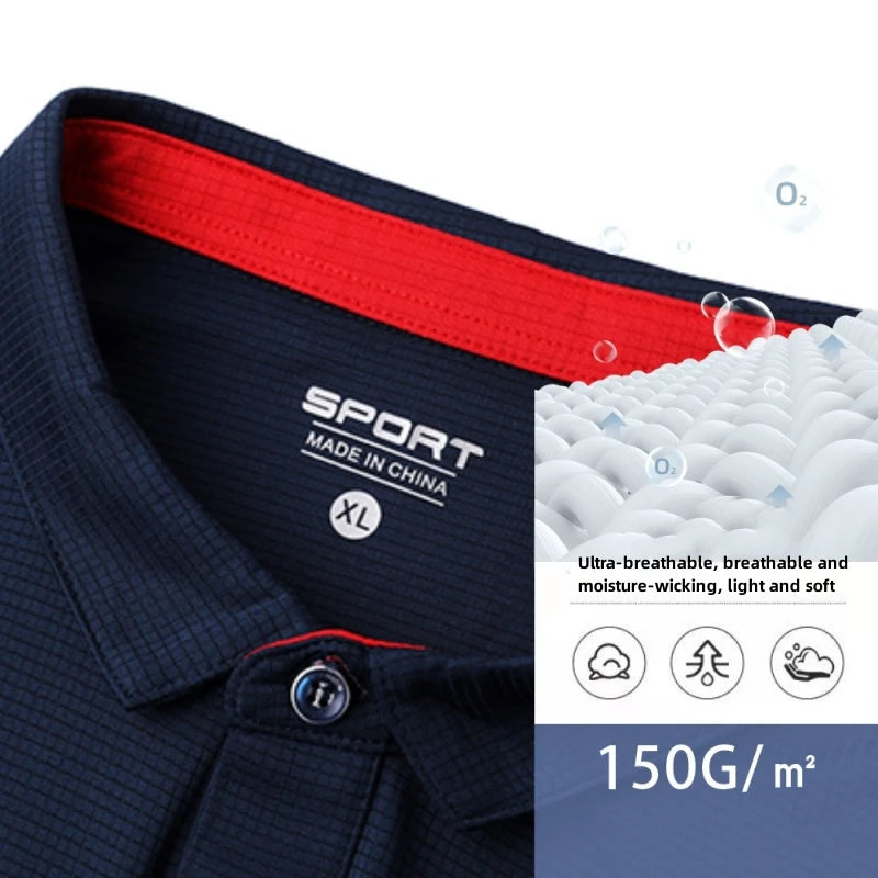 Long-Sleeved Polo Shirt Quick-Drying Sport T-Shirt Breathable Summer Wear Jersey