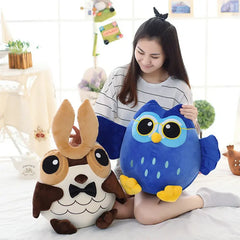 Soft Plush Cartoon Blue Grey Purple Owl Toy Creative Ladys Birthday Stuffed Kawaii Dolls Gift Home Shop Decor