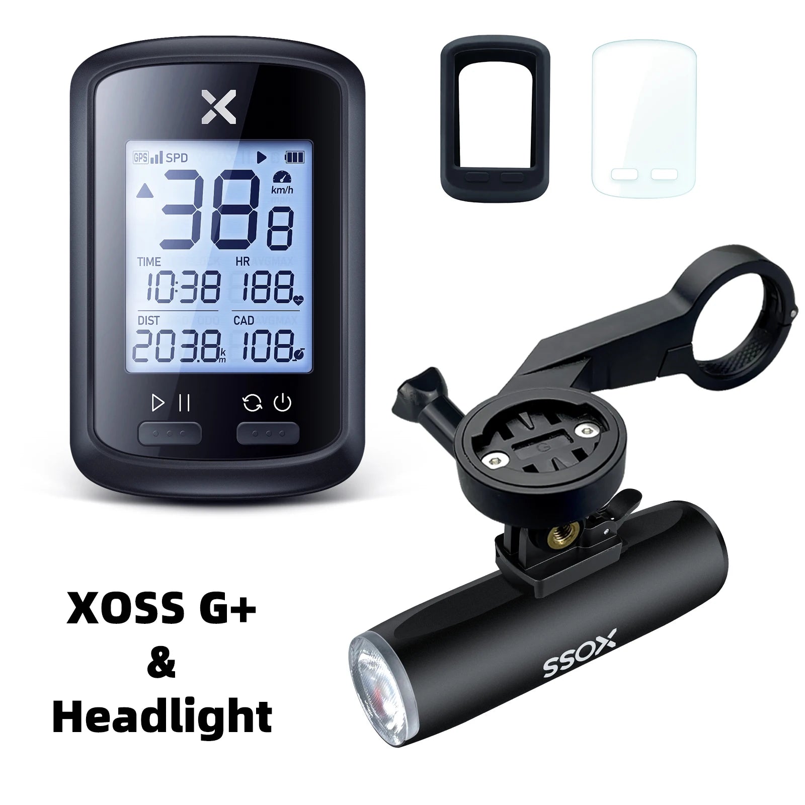 XOSS Bike Headlight Waterproof USB Rechargeable Road MTB Front Lamp Bicycle Flash Light