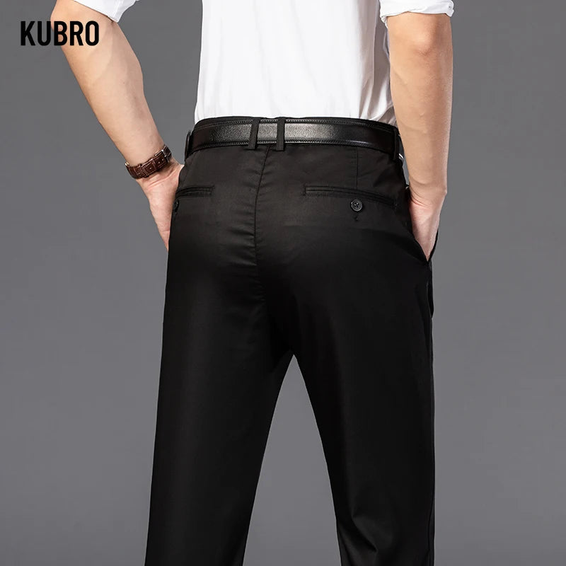 Men's Summer Thin Fashion Business Casual Suit Pants