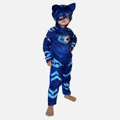 Hot Anime Blue Pajama Boys Girls Cat Dog Boy Hero Costume with Mask