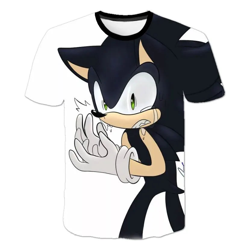 Boys Sonic T-Shirt Kids TShirts Baby Boys Casual Short Sleeves Print T-shirt For Boy Summer Children Tee Shirts Tops