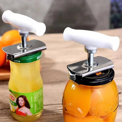 1PCS Stainless Steel Rotary Lids Off Jar Opener Adjustable Bottle Cap Opener