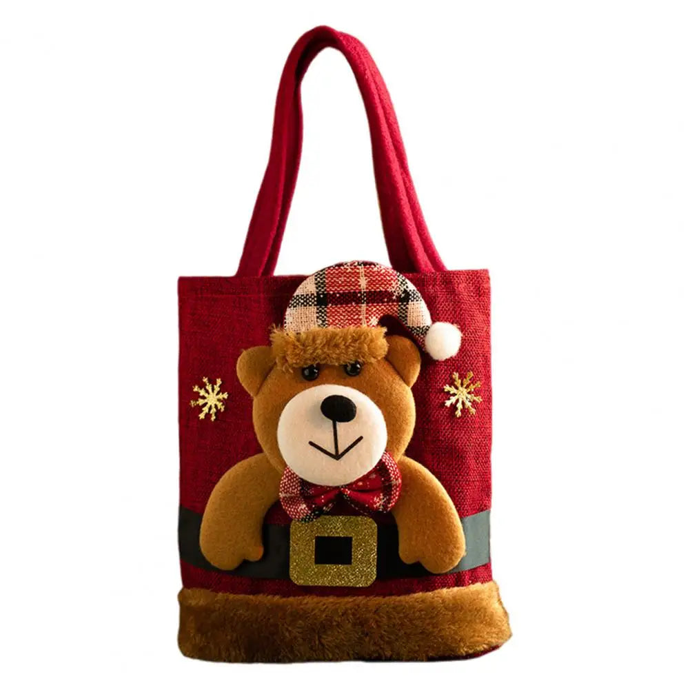 Christmas Gift Bag 3D Santa Claus Snowman Deer Candy Bag