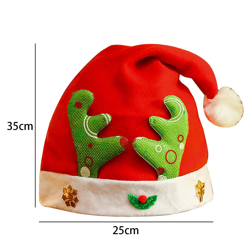 Christmas Hat New Year Cap Cute Cartoon Snowman ElK Hats For Children Adult Xmas Gift Decoration Performance Hats