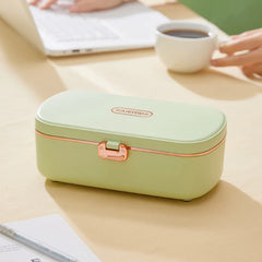 900ml Electric Lunch Box 304 Stainless Steel Food Warmer Without Water Heated Bento Box 70℃ Thermal Boxes for Office School