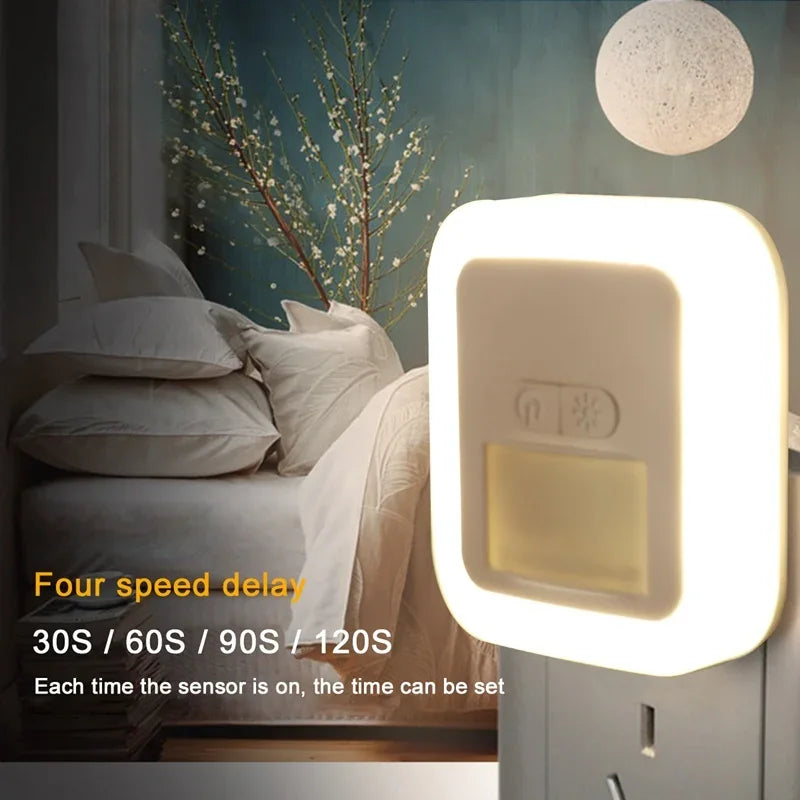 Remote Control led Night light EU US Plug Mini Night Lamp Bedroom Decor Lamp