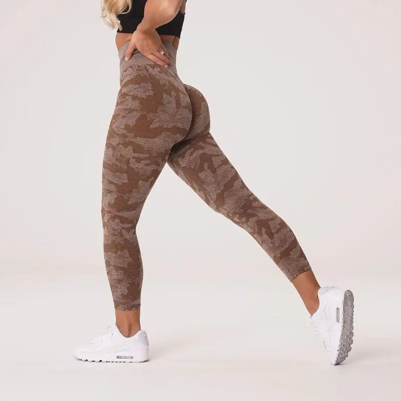 Seamless Workout Gym Leggings Women Camoflauge Yoga Pant