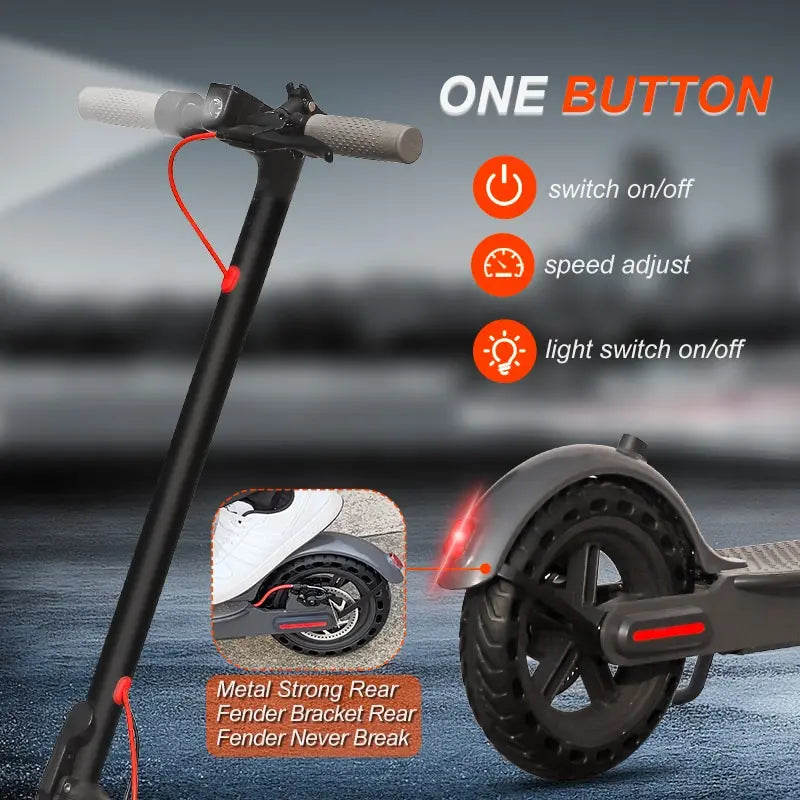 EU US Stock ES80 M365 Electric Scooter 350W 30km/h APP Smart Adult Scooter Shock Absorption Anti-skid Folding Electric Scooter