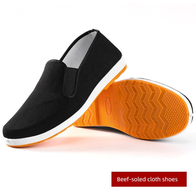 Slip-on Breathable Mesh Tendon Sole Old Beijing Cloth Shoes