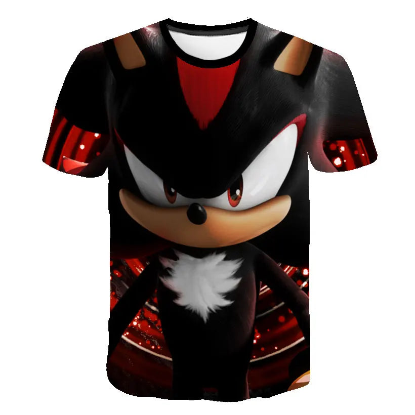 Boys Sonic T-Shirt Kids TShirts Baby Boys Casual Short Sleeves Print T-shirt For Boy Summer Children Tee Shirts Tops