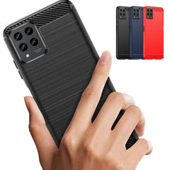 Carbon Fiber Texture TPU Case for T-Mobile Revvl 6x Pro 5G Revvl 6 T Phone Pro 5G Shockproof Protective Cover