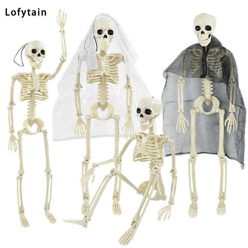 Lofytain Halloween Movable Skeleton Fake Bones Halloween Party