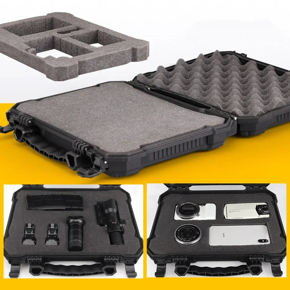 Tactical Pistol Case for GLOCK Hard Shell Box with Padded Foam Lining for Outdoor Hunting Shooting Storage Safety Lock Boxes