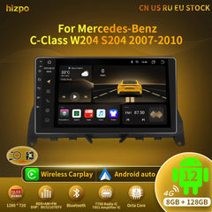 Hizpo 1280x720 Android 12 DSP RDS Car Auto Radio Multimedia Video Player for Mercedes Benz