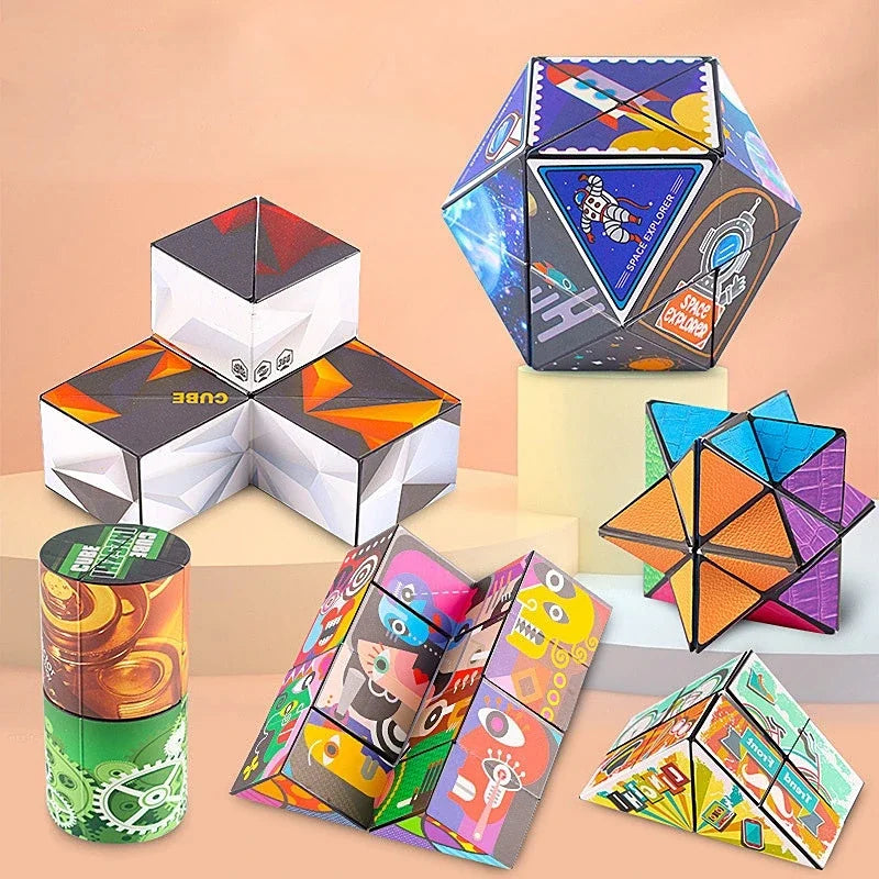 New Infinity Magic Cube Children Anti Stress Puzzle Fingertip Toy Kids Decompression Sensory Toys