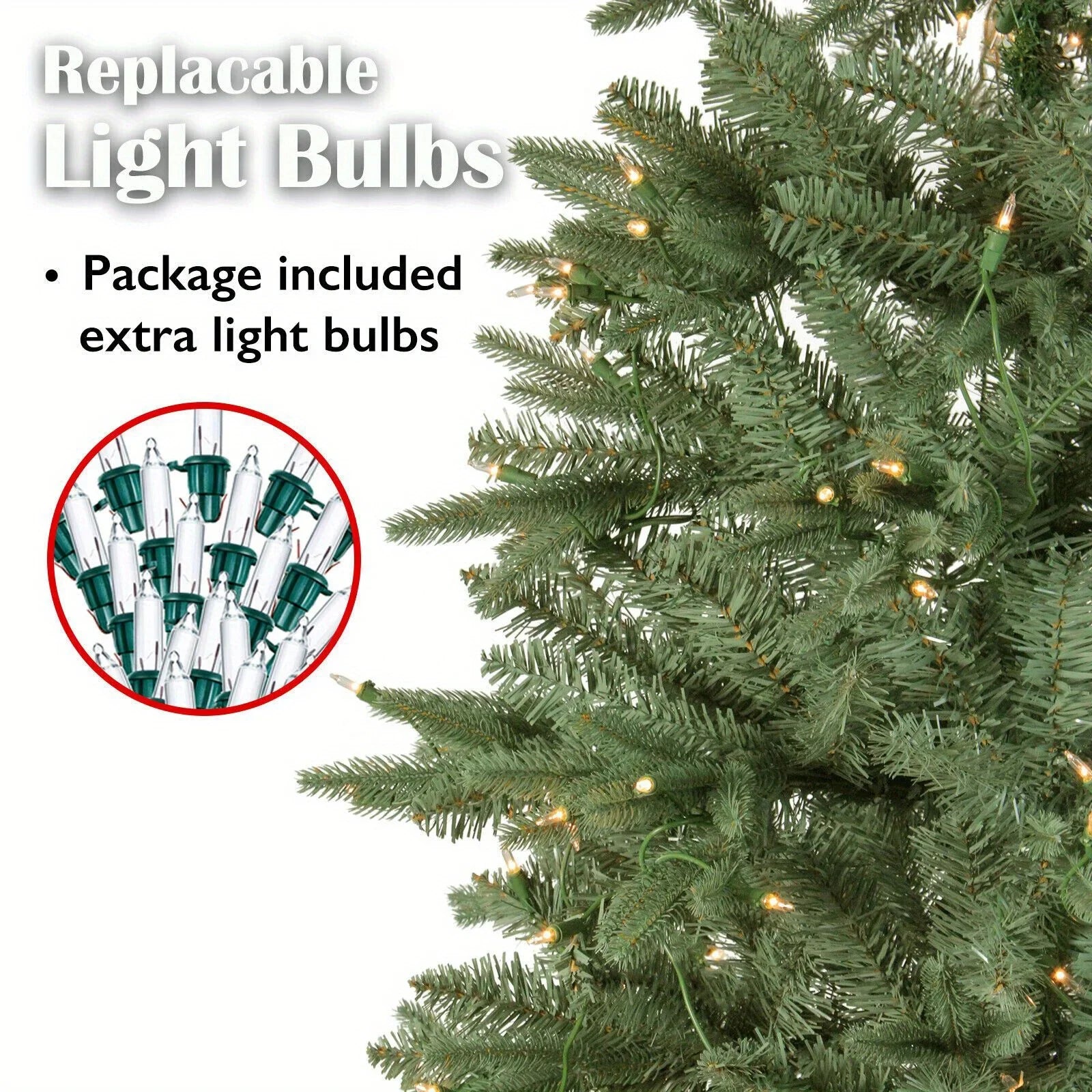 8ft Artificial Holiday Standing Xmas Christmas Tree + 750 LED Prelit Light Decor