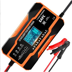 240W 12V 12A Charge for Car Batteries 7-Stage Charging Pulse Repair for AGM GEL WET Lead Acid LCD Display