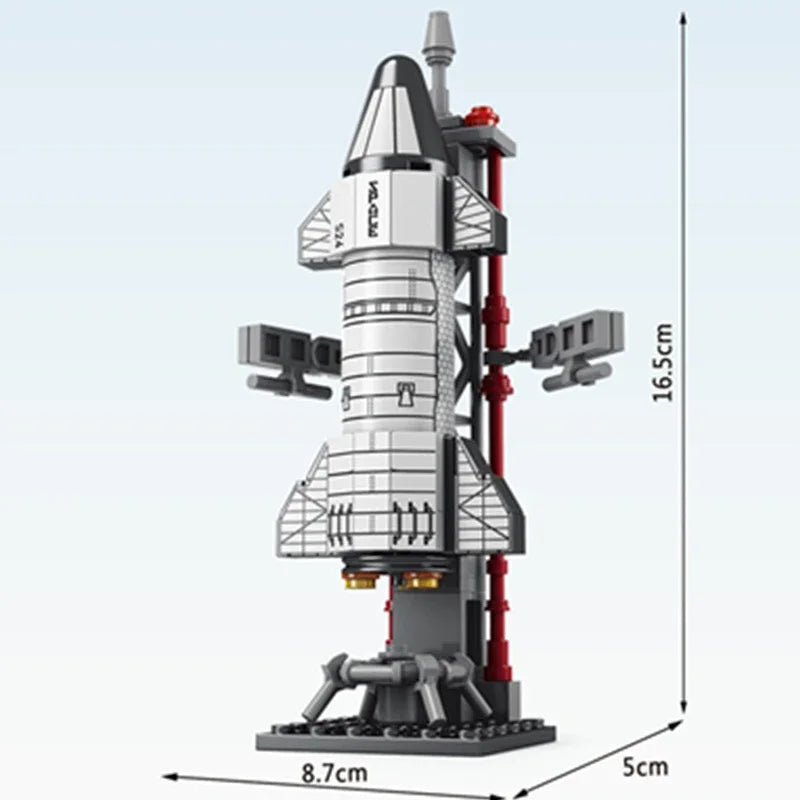 Creative Aerospace Series Building Blocks Space Rocket Craft Launch Center Station Base Set Bricks Toys