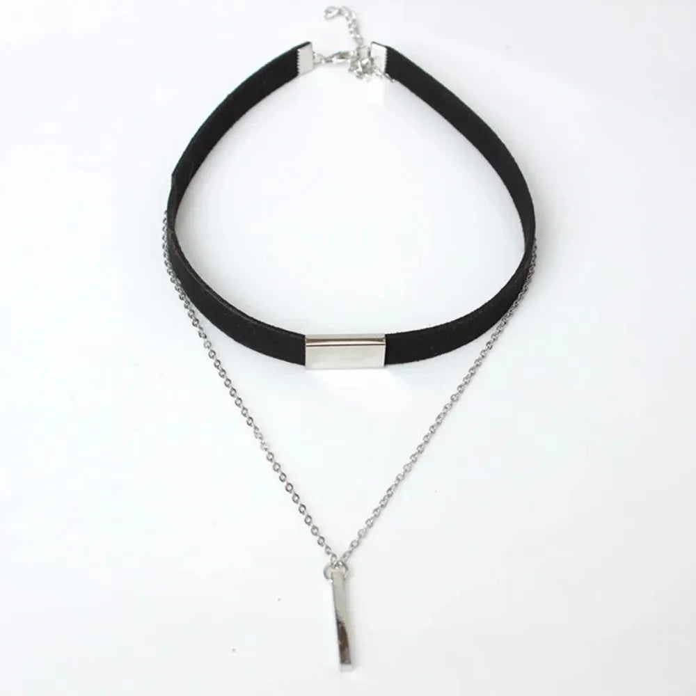 New Black Velvet Choker Necklace