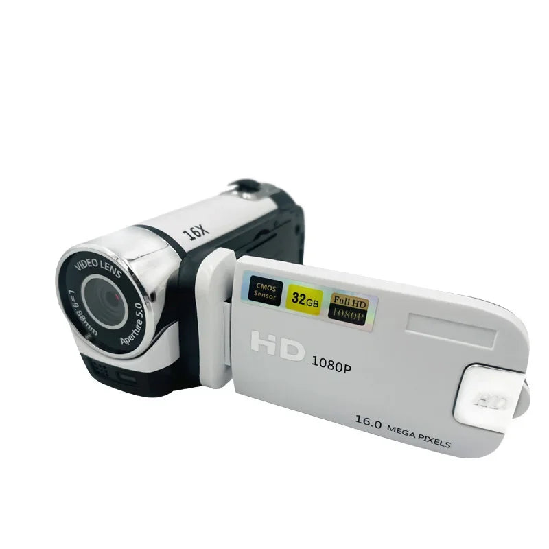 16MP HD Digital Camera 1080P Full HD Digital Video Camcorder 270 degree Rotation Screen 16X Night Vision Zoom Shooting Cam