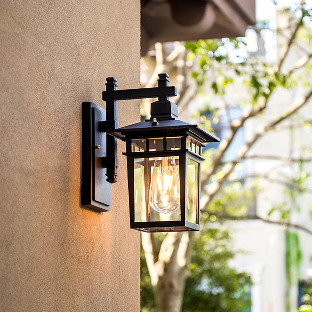 European Style Retro Outdoor Wall Light Sconce Lamp Waterproof Garden Decoration