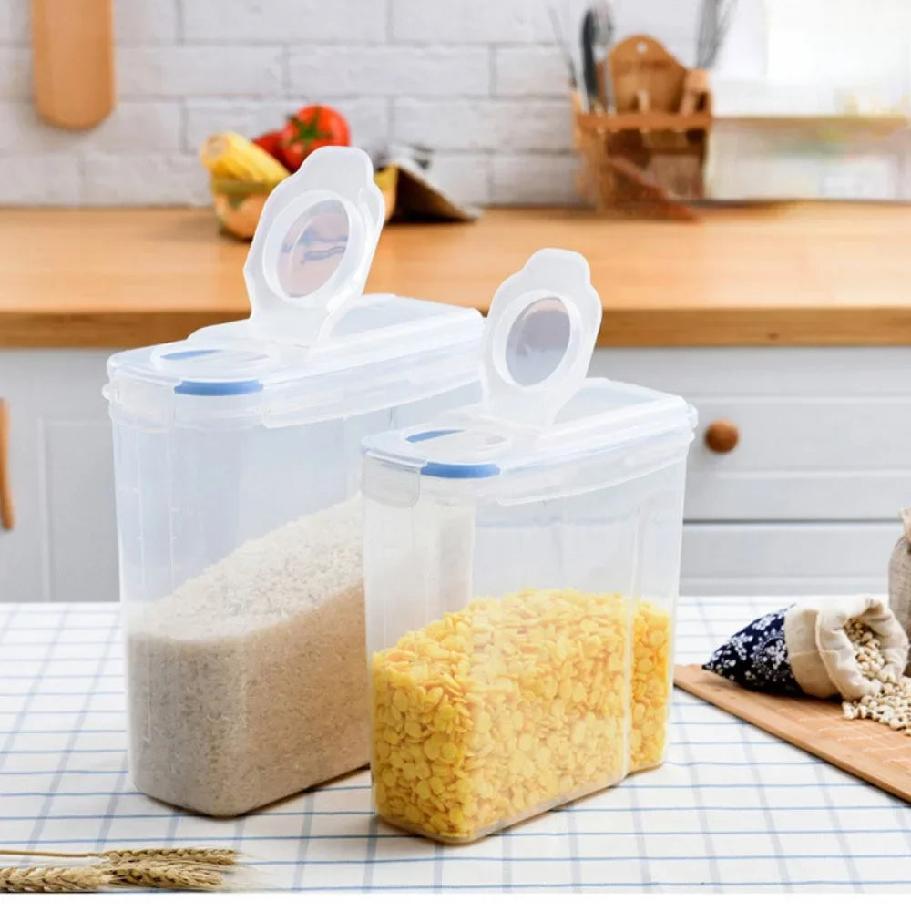 Food Storage Jars Airtight Grain Storage Organizer Moisture Proof  Kitchen Food Storage Tank