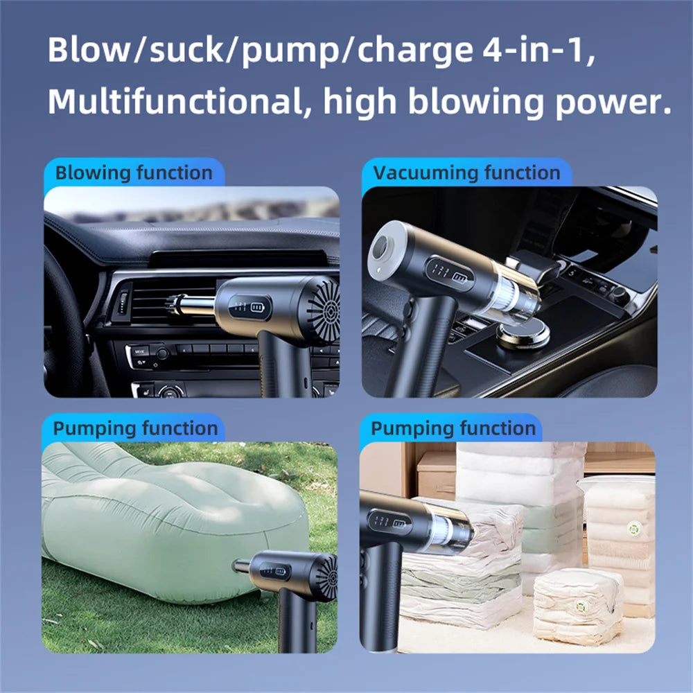 Car Vacuum Cleaner 290000Pa Strong Suction Wireless Vacuum Cleaner Handheld Vacuum Pump