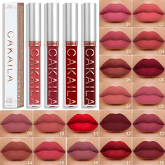 Matte Pink Velvet Lipstick 18 Colors Lip Gloss Long Lasting Non-marking Red Liquid Lipsticks