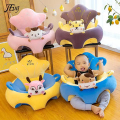 Baby Sofa Support Seat Cover Plush Chair Learn To Sit Comfortable Cartoon Toddler