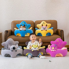 Baby Sofa Support Seat Cover Plush Chair Learn To Sit Comfortable Cartoon Toddler