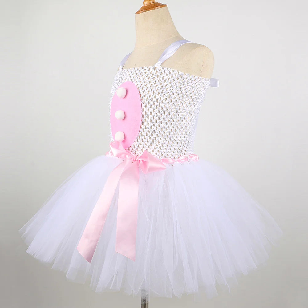 Baby Girls Easter Bunny Tutu Dress for Kids Rabbit Cosplay Costumes