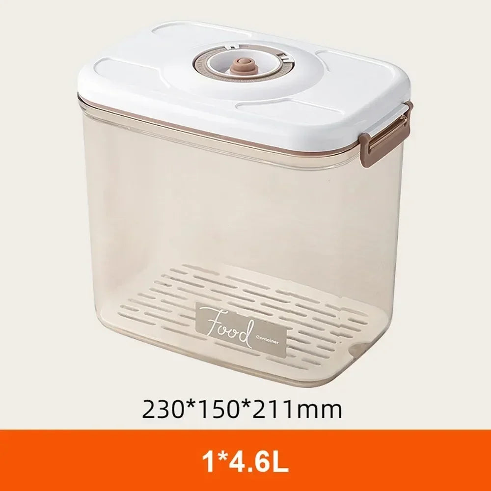 Kitchen High-Capacity Food Storage Container, Vacuum Preservation Box, Electric Suction Storage Box