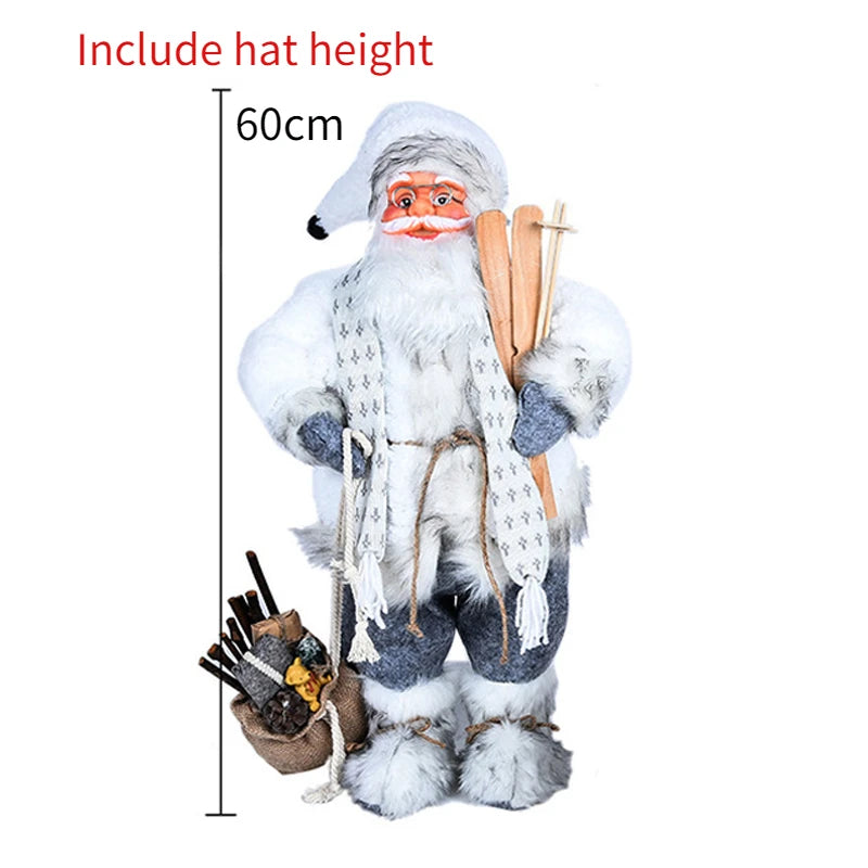 Santa Claus Doll Christmas Doll Desktop Santa Claus Figure Santa Figurine Ornament 2023 Xmas Decor Home Christmas