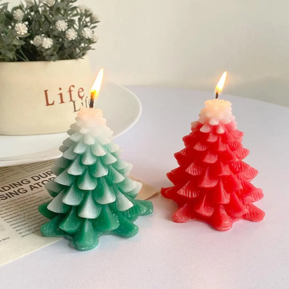 Christmas tree scented candle set souvenir decoration home props