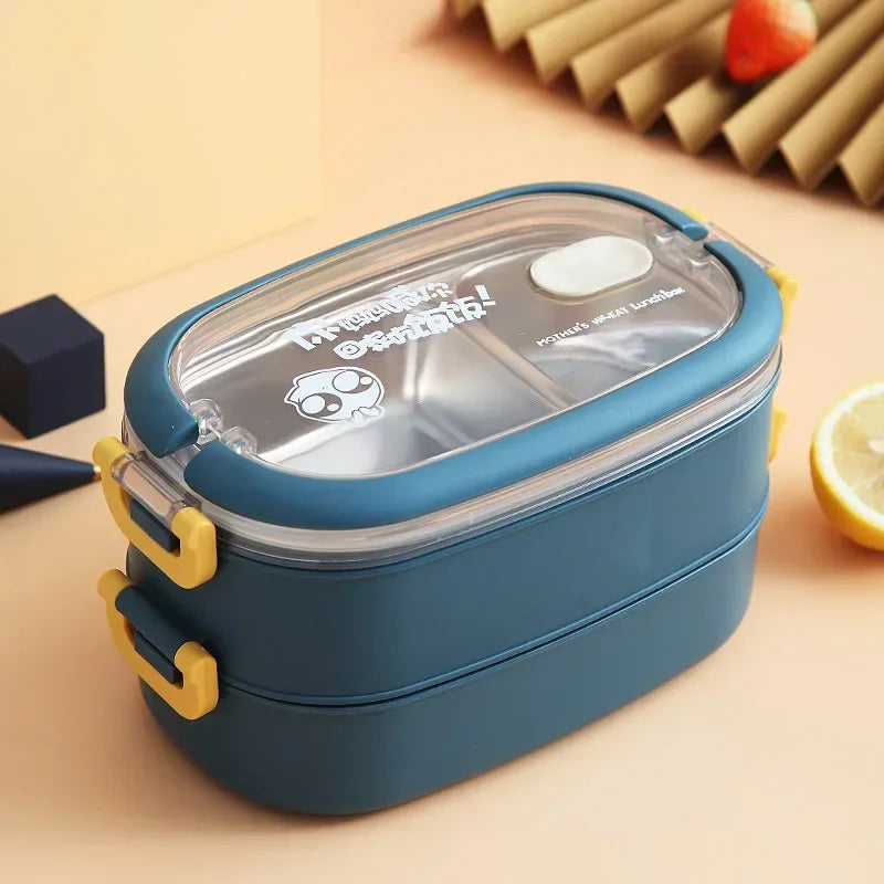 Stainless Steel Insulated Lunch Box Student School Multi-Layer Lunch Box Tableware Bento Food Container Storage Breakfast Boxes