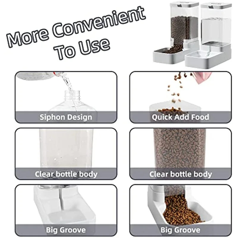 Automatic pet feeder drinking of small and medium-sized pets or cats