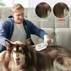 Pet Steam Brush Cat Dog Cleaning Steamy Spray Massage Beauty Comb 3 In 1 Hair Removal Grooming Supplies