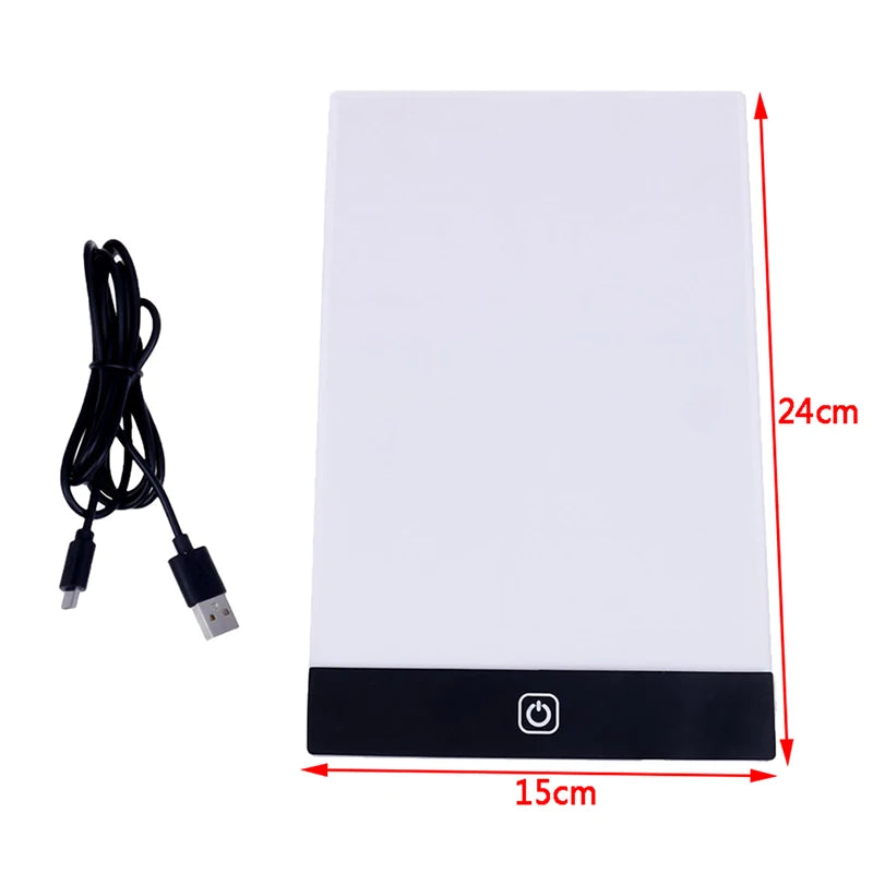 A5 LED Drawing Tablet Thin Art Stencil Drawing Acrylic Board Light Box Tracing Table Pad Painting Accessories