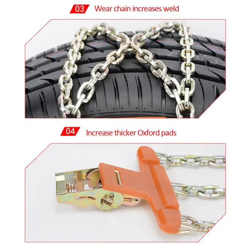 New Snow Chain Urethane Set Wheel Ties Belts Car Tires Chains Winter Anti-slip Chain Anti Skid Plastic Snow Chains